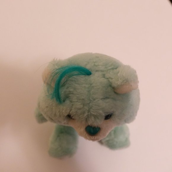 Vintage Mini Bedtime Care Bear Plush Mint Green with Moon Crest - Picture 5 of 6